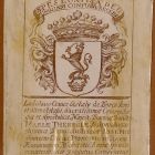 Fénykép - ex libris  Ladislaus Comes Székely de Borosjenő et Szamolykeßi