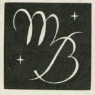 Ex libris - M B