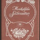Könyvtábla - ”Musikalische Silhouetten” műhöz