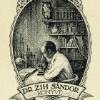 Ex libris - Dr. Zih Sándor könyve