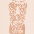 Ex libris - Mary Knitter