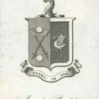 Ex libris - Joseph Boultbee címeres