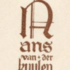 Szignet - Hans van der Kuylen