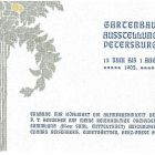Hirdetmény - Gartenbau-Ausstellung Petersburg