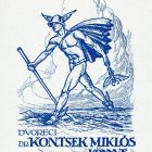 Ex libris - Dvoreci dr. Kontsek Miklós könyve