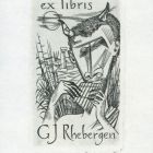 Ex libris - G J Rhebergen