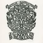 Ex libris - J G Kooy en H. Blokland