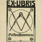 Ex libris - Dr. Aug. Andersson