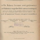 Aukciós katalógus - az Iparművészeti Múzeum szőnyegeinek másodpéldányai (az Ernst-Múzeum aukciói, VII-VIII.)