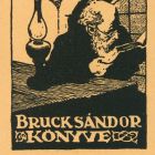 Ex libris - Bruck Sándor könyve