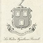 Ex libris - Sir Walter Wyndham Burrell címeres