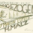 Ex libris - H. Malz