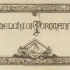 Ex libris - Melchior Portmann