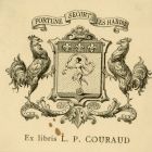 Ex libris - Louis-Philippe Couraud címeres