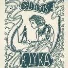 Ex libris - K. Lyka (Lyka Károly)