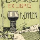 Ex libris - H. W. Dahlen