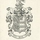 Ex libris - Sir Francis G.M. Boileau címeres