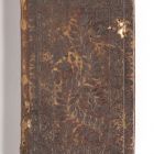 Könyv nagyszombati típusú kötésben - Cabilliau, Baudouin: Epistolae heroum et heroidum. Nürnberg, 1698 (címlapja hiányzik)