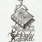 Ex libris - Alsó-és felsőelefánti Elefánty Katóka könyve