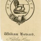 Ex libris - William Howard címeres