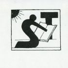 Ex libris - ST (Schorr Tibor-ipse)