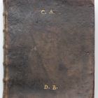 Kézirat bőrkötésben - Wolff, Christian: Synopsis elementorum matheseos... 1737