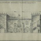 Terv - a celldömölki bérház, homlokzati rajz