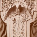 Fénykép - Kopits János (1872-1944 ): Relief madárral és virágos indákkal, magyar