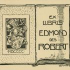 Ex libris - Edmond Des Robert