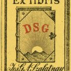 Ex libris - Szalatnay de Nagy Szalatna, Josef Gustav Adolf-teológus