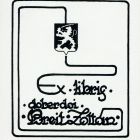 Ex libris - doberdoi Breit Zoltán