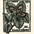 Ex libris - Klaus Rödel (KR)
