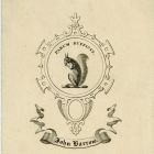 Ex libris - John Barrow címeres