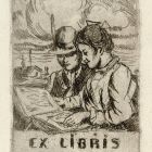 Ex libris - dr. Lustig István ex librise-név nélkül