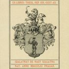 Ex libris - Szalatnay de Nagy Szalatna, Josef Gustav Adolf-teológus