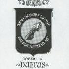 Ex libris - Robert W. Duffus