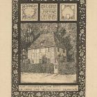 Ex libris - Josefine Lechner számára, Goethe weimari kerti házának látképével