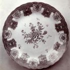 Fénykép - tál, japán modorú, színes festésű porcelán, Bécs, 1740 körül