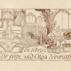 Ex libris - dr. Fritz und Olga Neurath