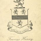 Ex libris - Francis Hessey címeres