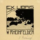 Ex libris - W. Rheinfelder