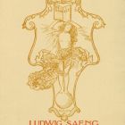 Ex libris - Ludwig Saeng Darmstadt