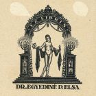 Ex libris - Dr. Egyediné P. Elsa