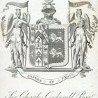 Ex libris - Sir Charles Cockerell címeres