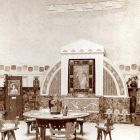 Kiállításfotó - az 1906. évi Milánói Világkiállítás magyar pavilonjának fogadócsarnoka Róth Miksa mozaikképével