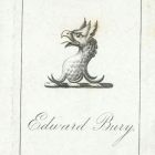 Ex libris - CHarles James Fox Bunbury címeres