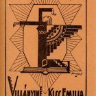 Ex libris - Villányiné Kiss Emilia