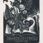 Ex libris - Tabakovszky Matild könyve