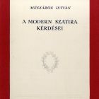 Terv - címlap Mészáros István: A modern szatíra kérdései műve számára