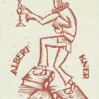 Ex libris - Albert Kner (ipse)